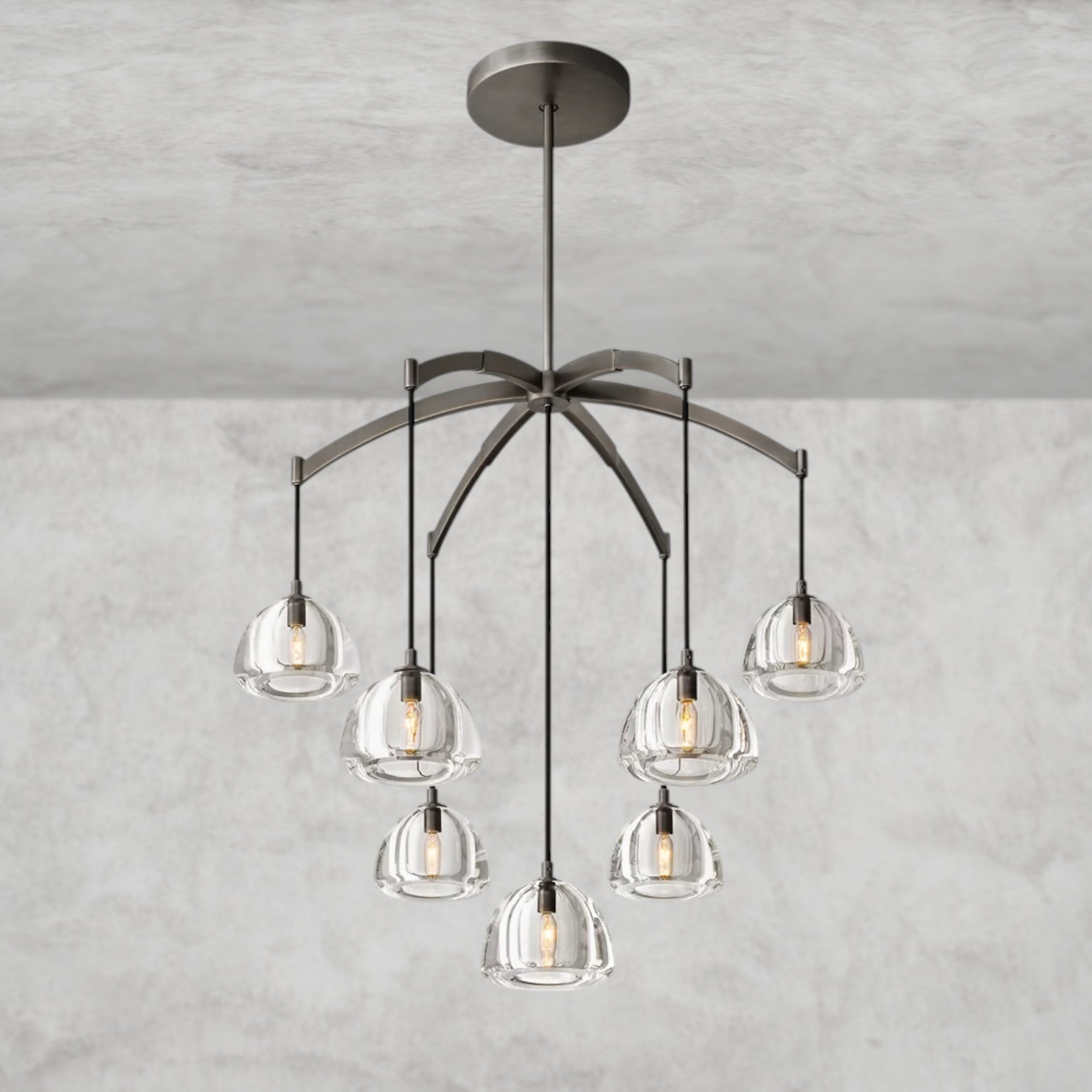 Hemisphere Round Chandelier 36", 48", 60"